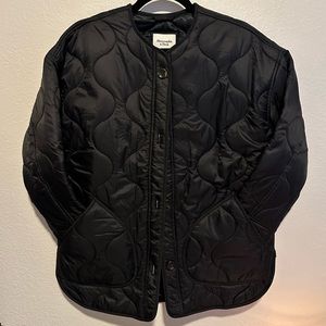 Abercrombie & Fitch Quilted Liner Jacket Black XXS